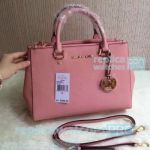 Top Quality Clone Michael Kors Pink Genuine Leather Ladies Shoulder Bag